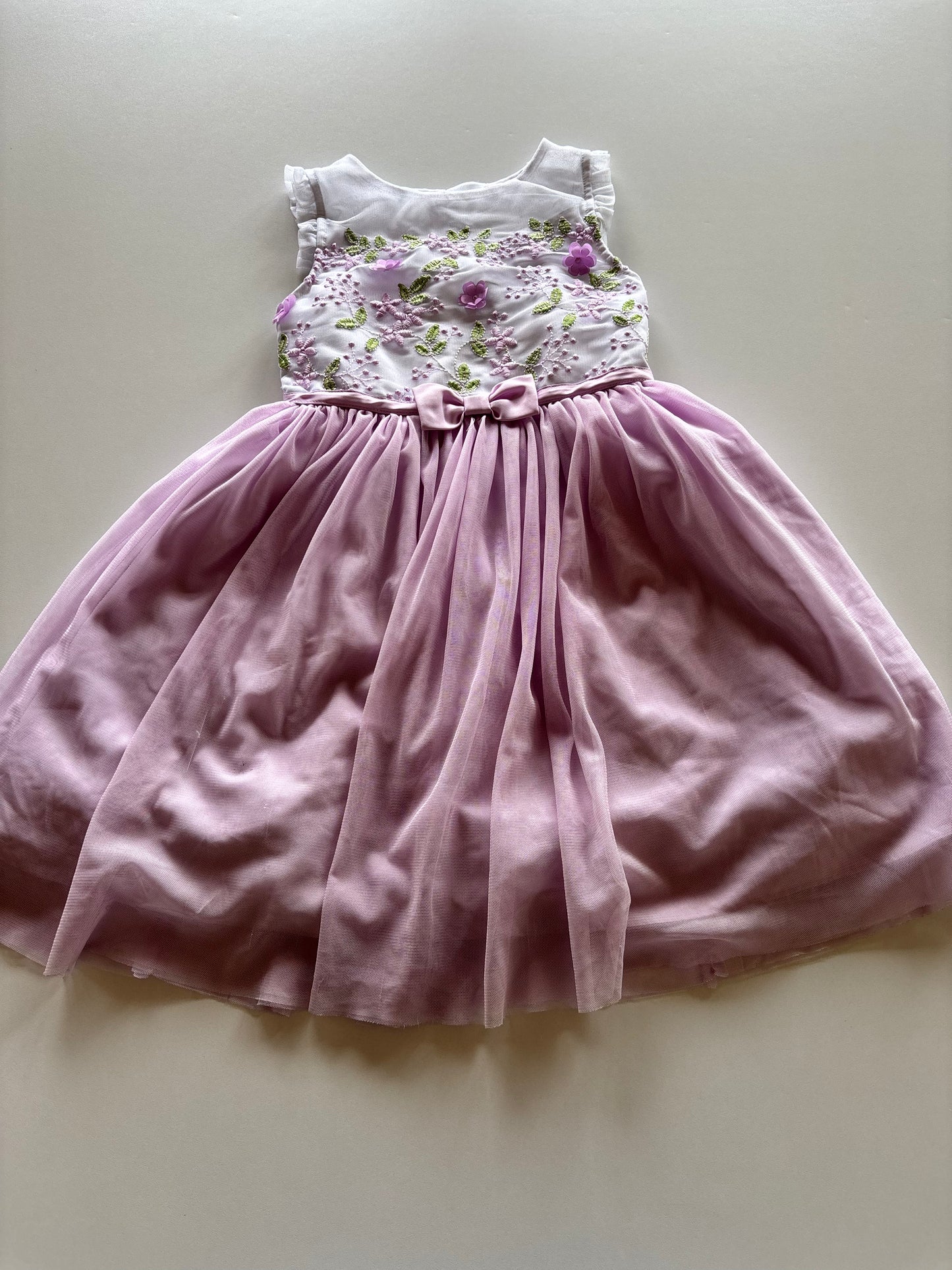 Purple Floral Party Dress