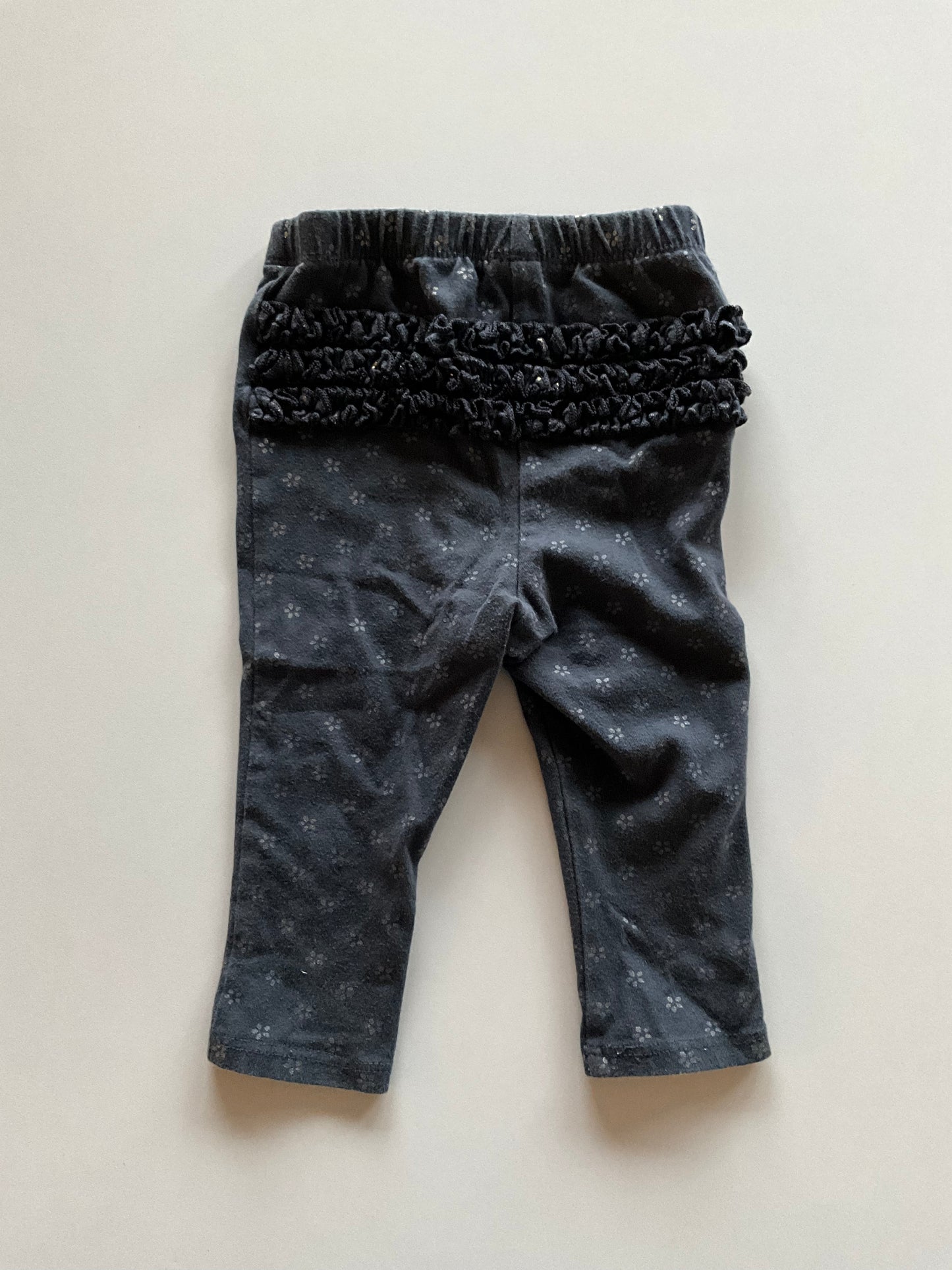 Patterned Ruffle Bum Leggings