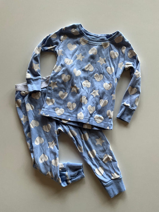 Blue Heart & Star Pajamas