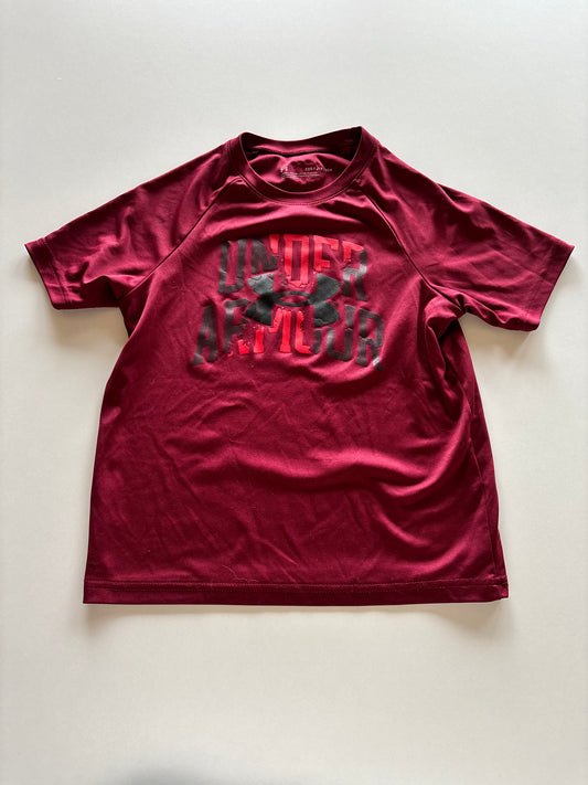 Maroon UA Athletic Tee