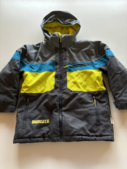 Grey, Blue, & Yellow Winter Jacket