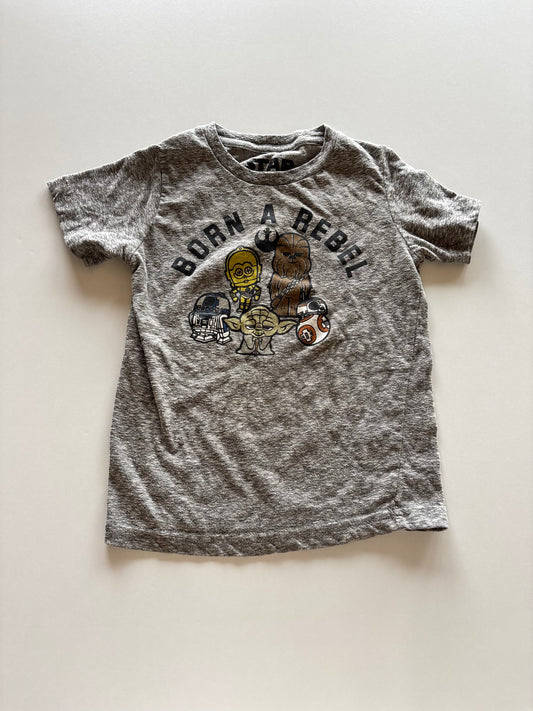 Grey Born a Rebel StarWars Tee