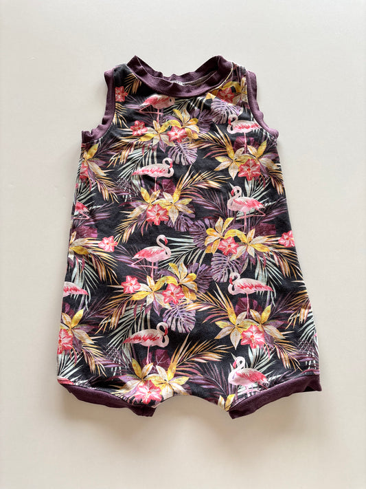 Tropical Flamingo Romper