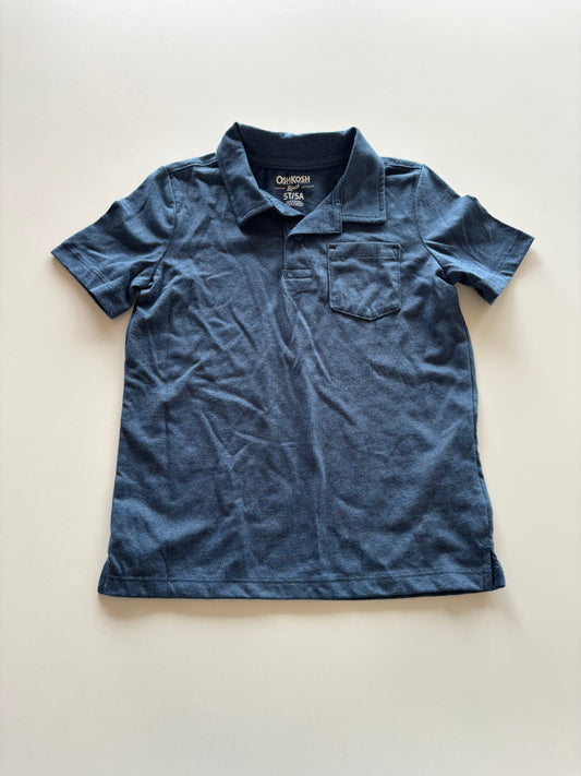 Blue Pocket Polo Tee
