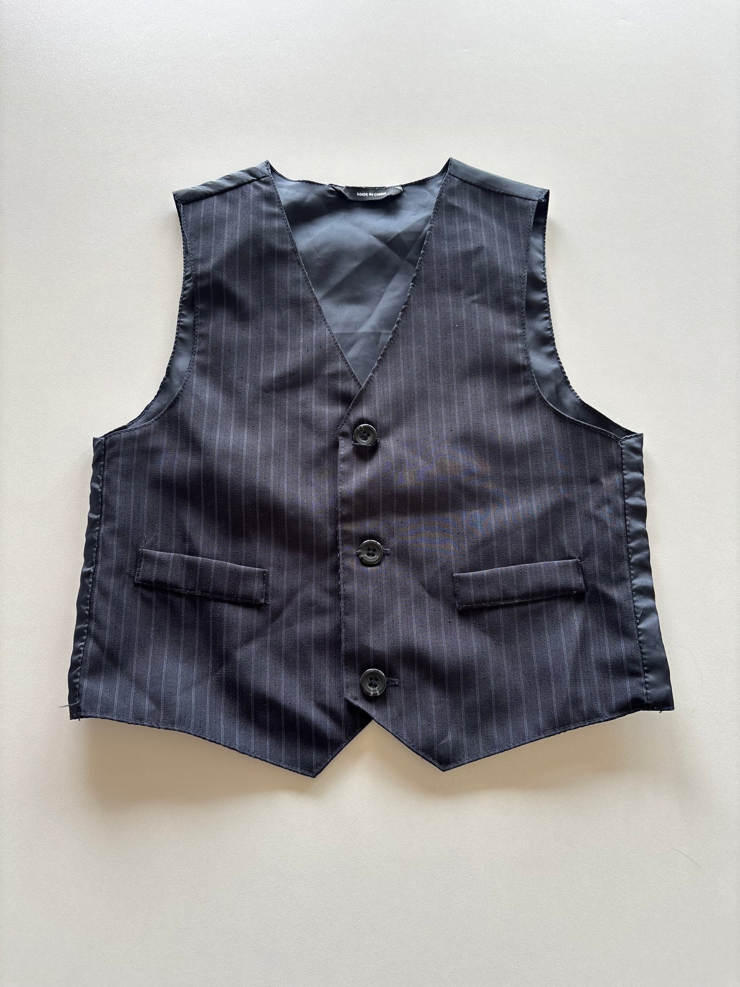Blue Pinstripe Vest