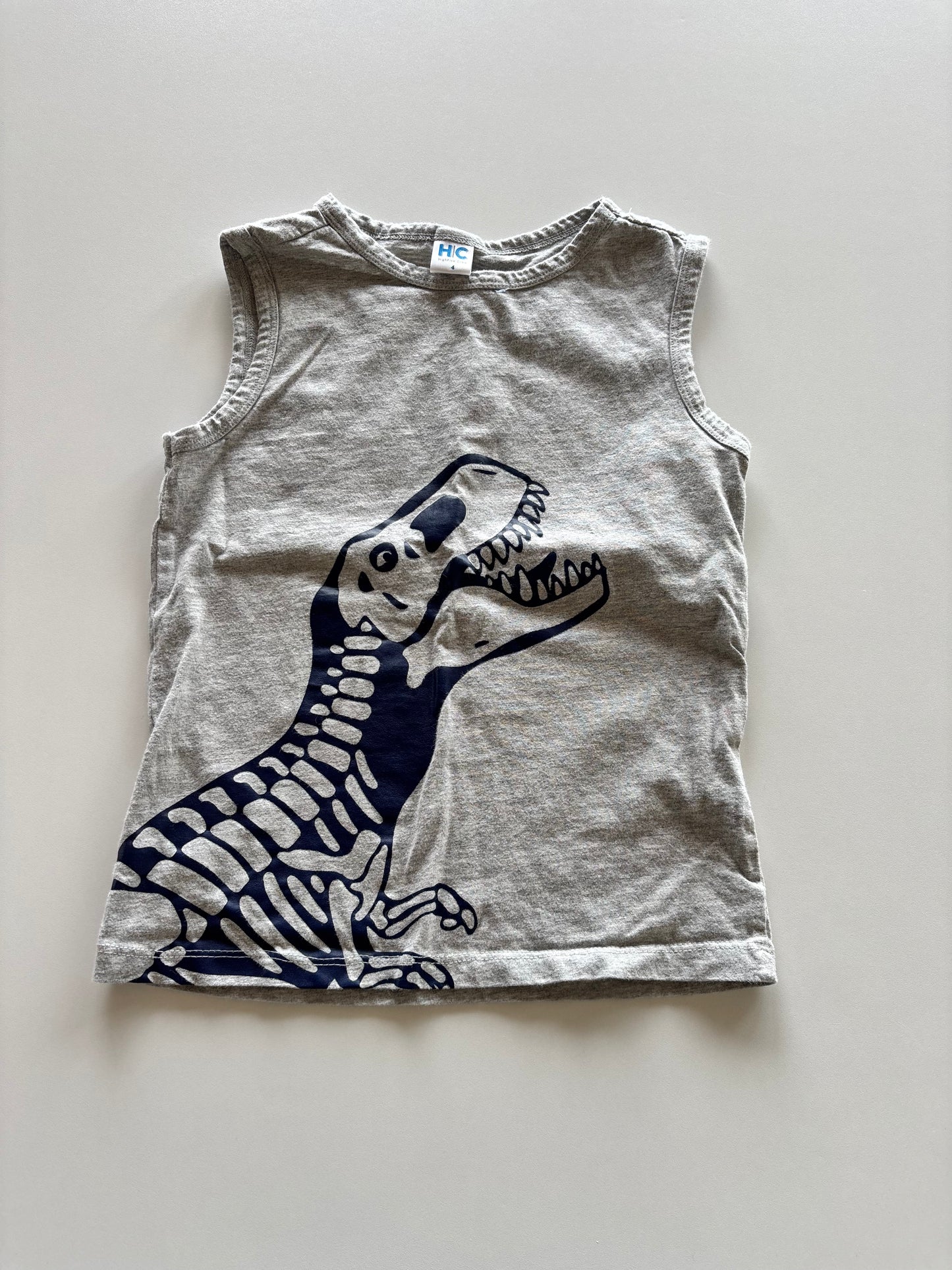Grey Dino Skeleton Tank