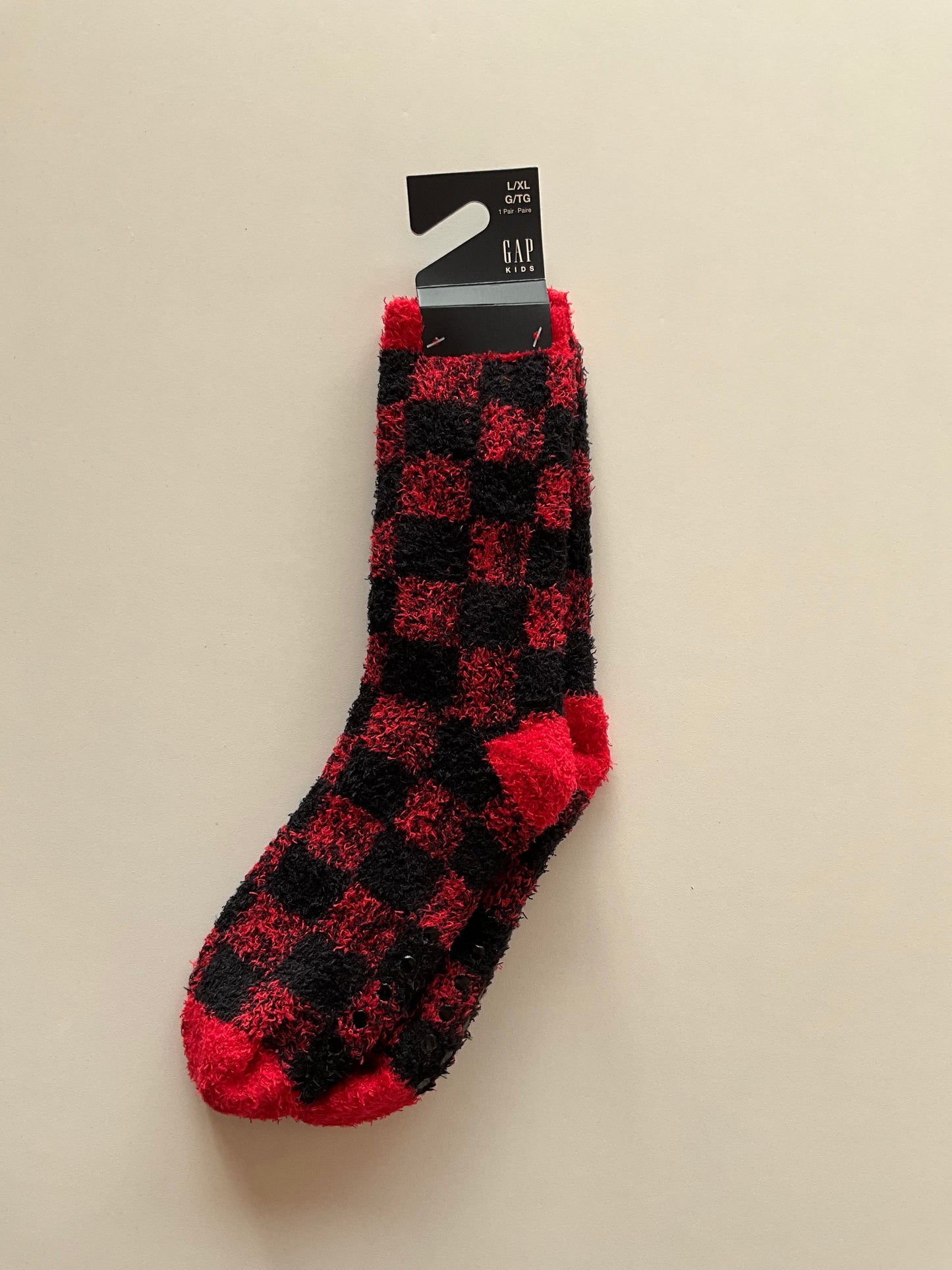 BNWT Buffalo Plaid Fuzzy Socks