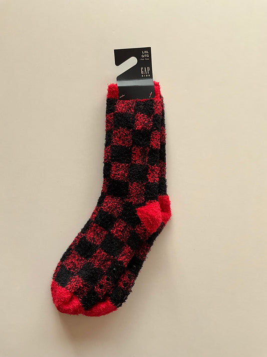 BNWT Buffalo Plaid Fuzzy Socks