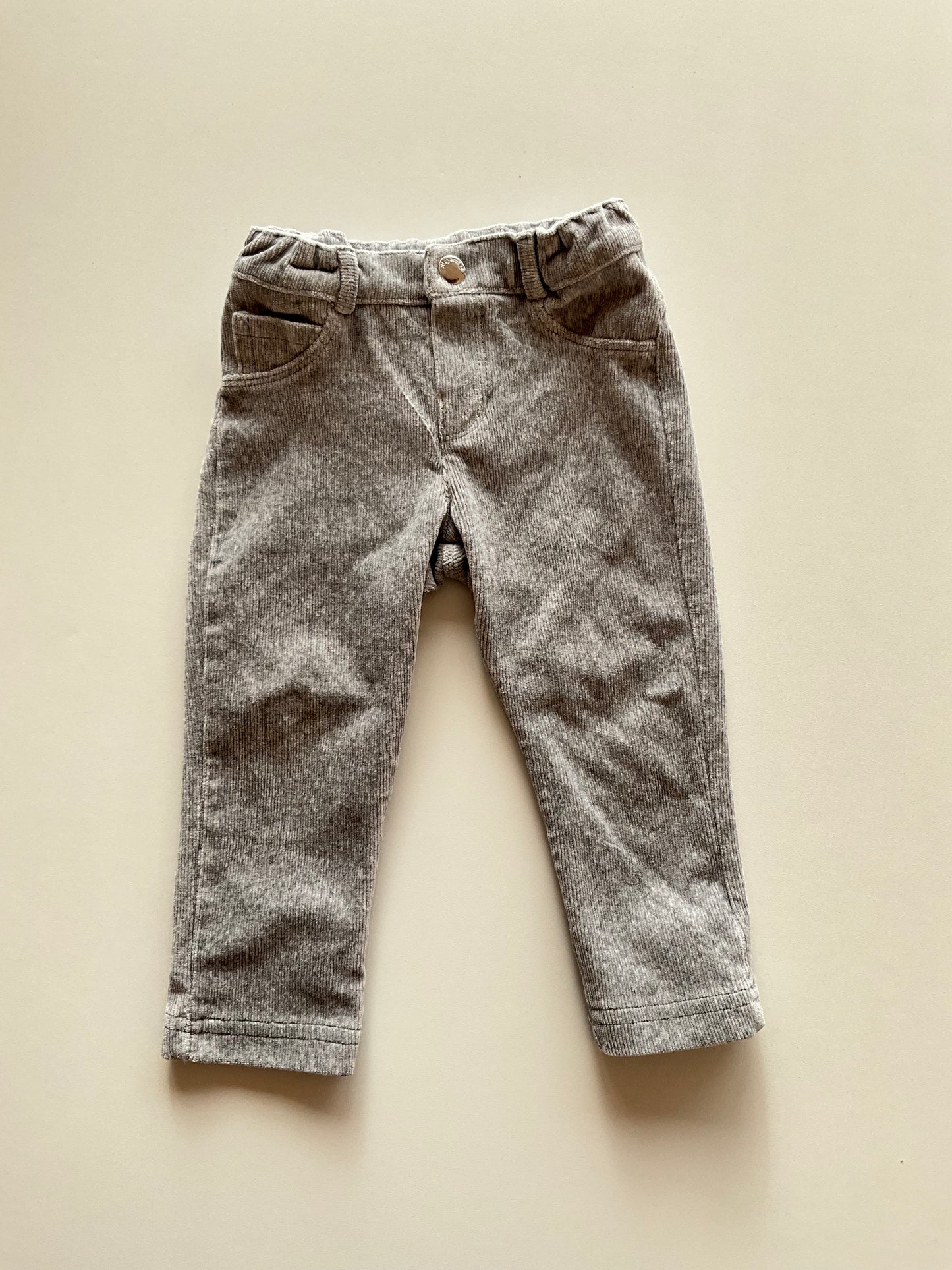 Soft Grey Corduroy Pants