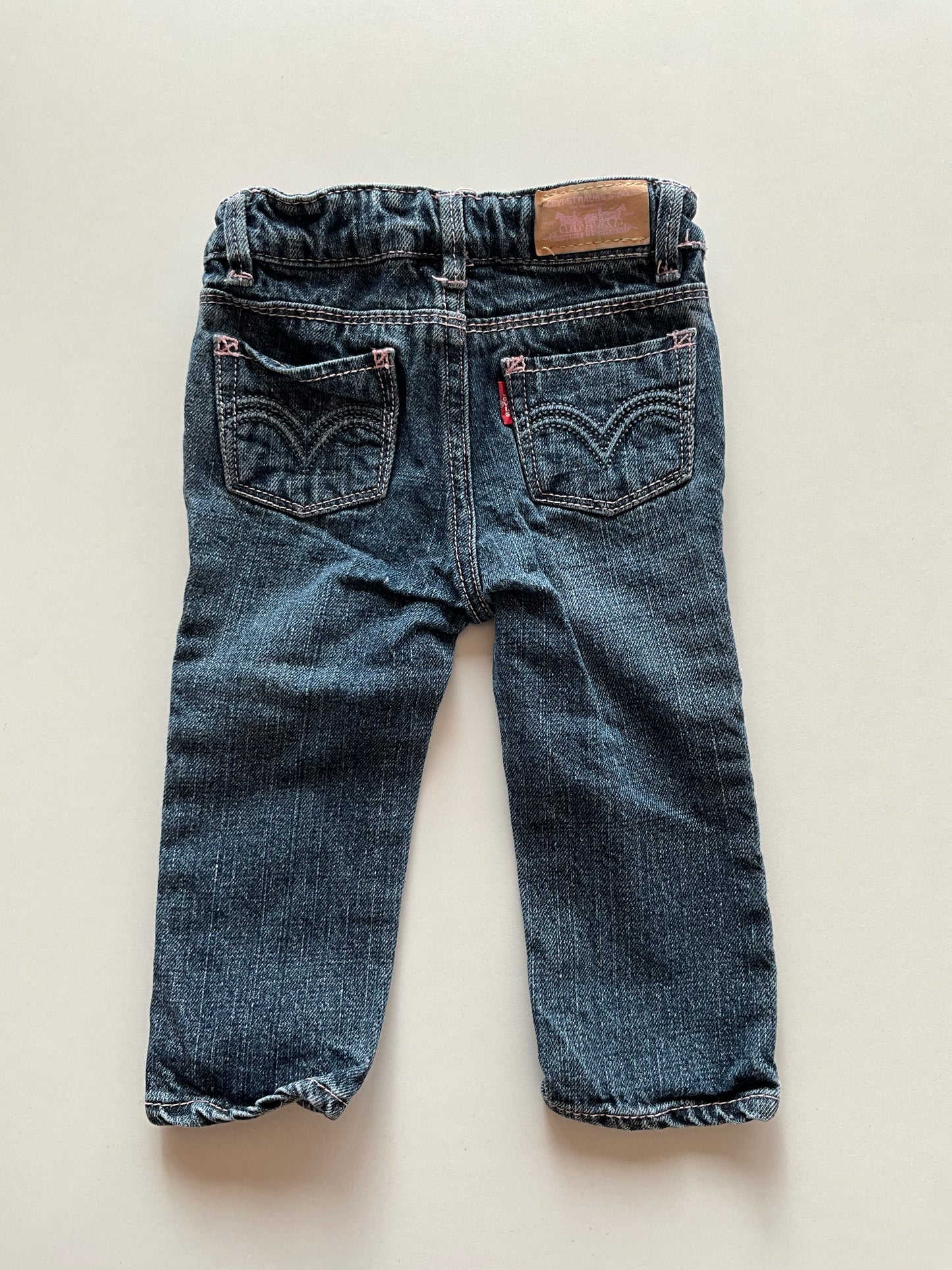 Levi's Denim with Pink Stitching