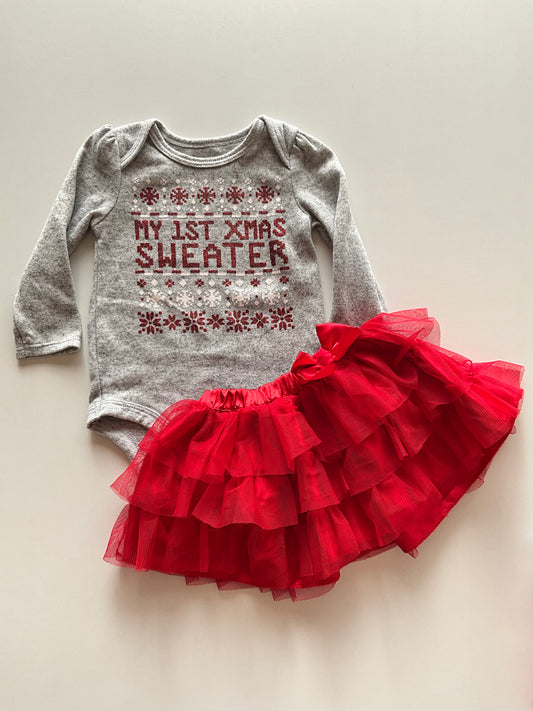 2pc 1st XMas Sweater & Tutu