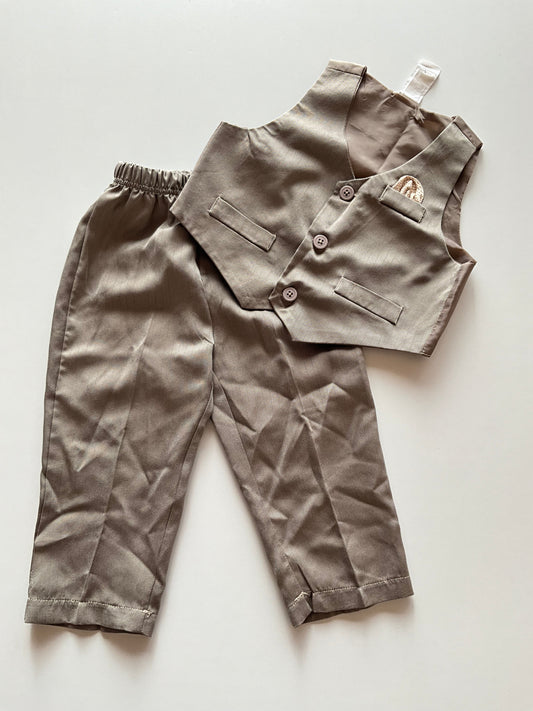 2pc Taupe Suit