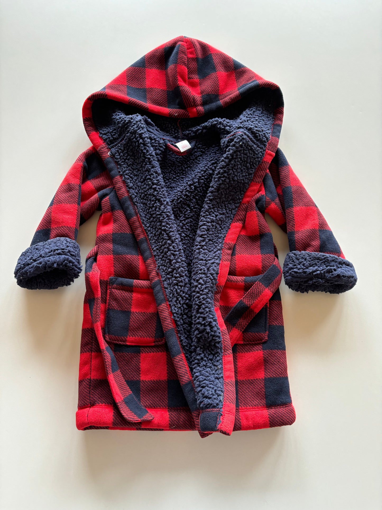 Red & Navy Plaid House Robe