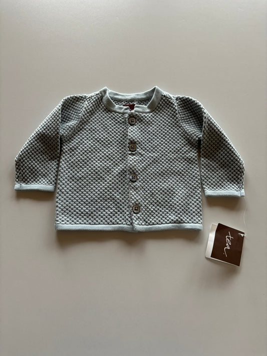 BNWT Blue & Grey Knit Button Up Cardigan