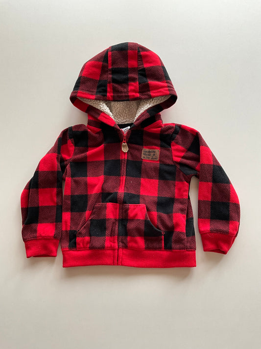 Fleece Buffalo Plaid Zip Up