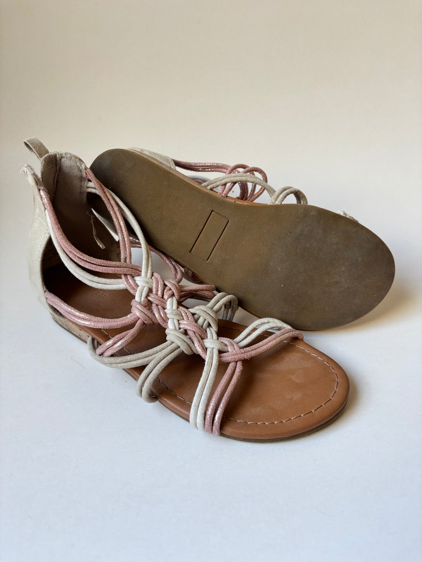 Sparkly Pink Strappy Sandals
