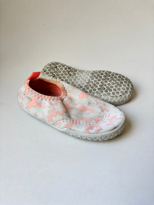 Peach & White Water Shoes
