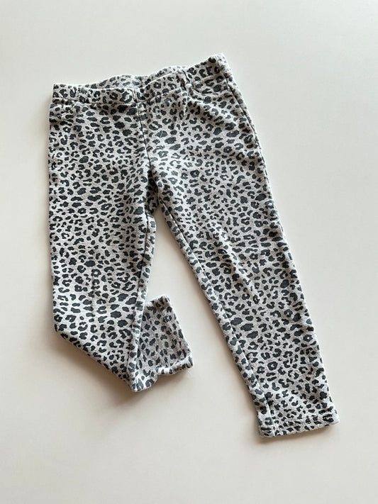 Grey Leopard Jeggings