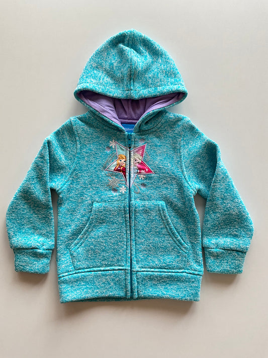 Blue Melange Frozen Zip Up