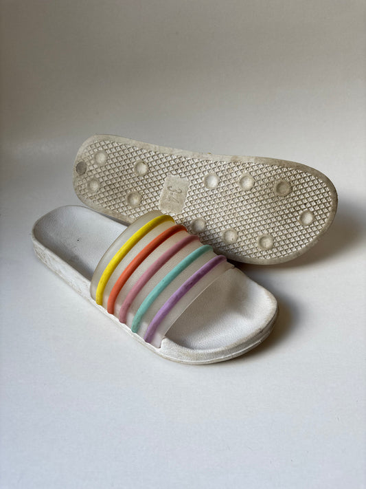 White & Pastel Rainbow Slides