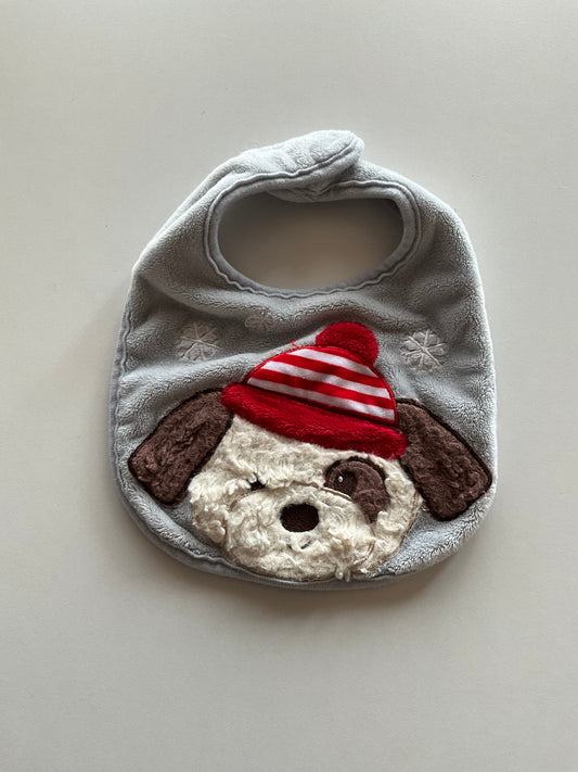 Winter Fuzzy Dog Bib