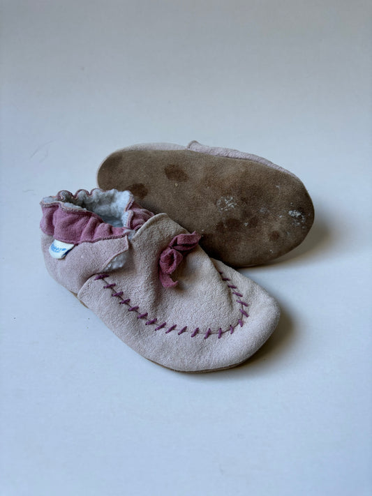 Pink Leather Robeez Shoes