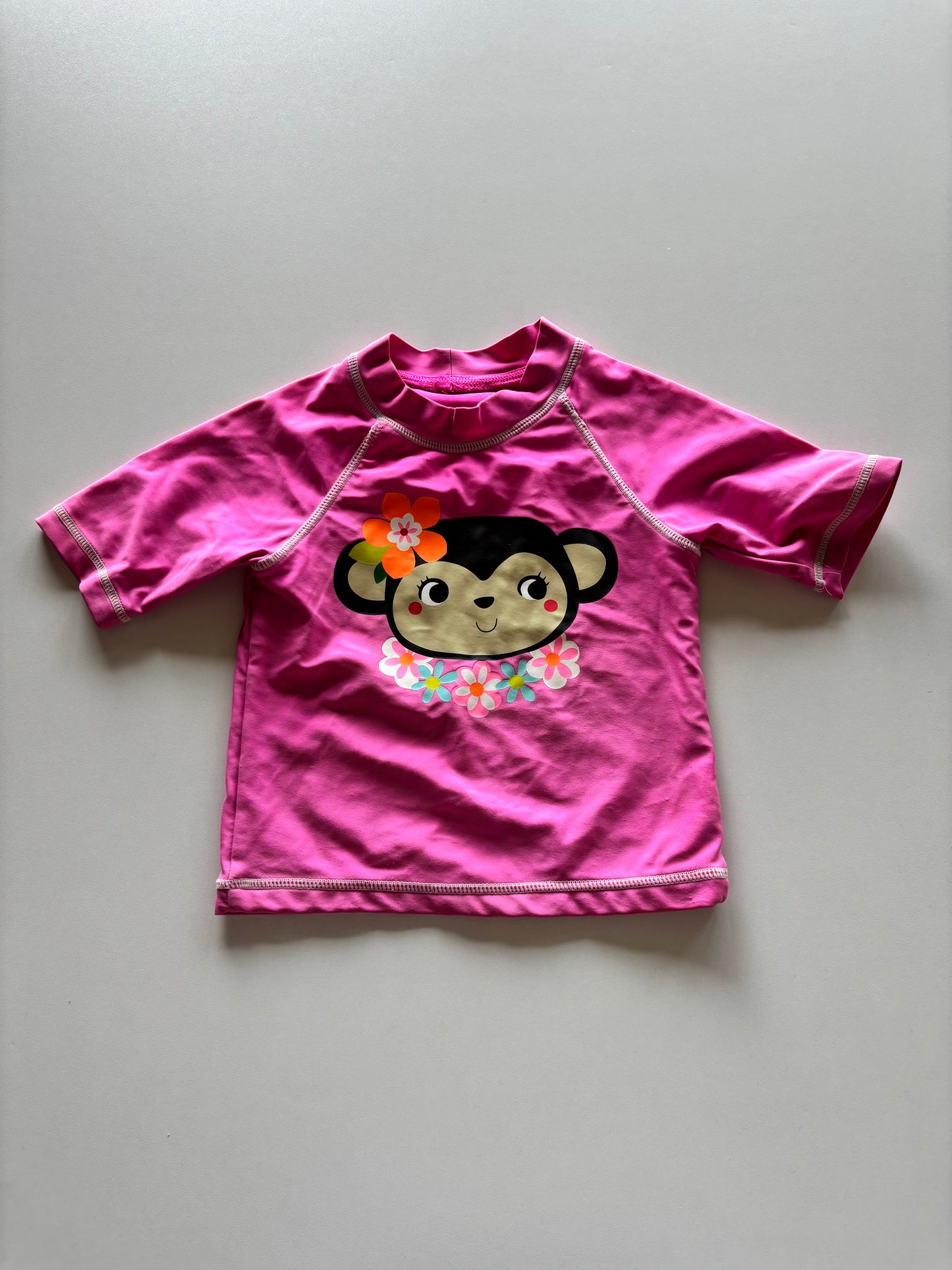 Pink Monkey Rash Guard