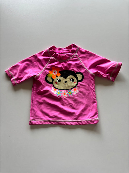 Pink Monkey Rash Guard