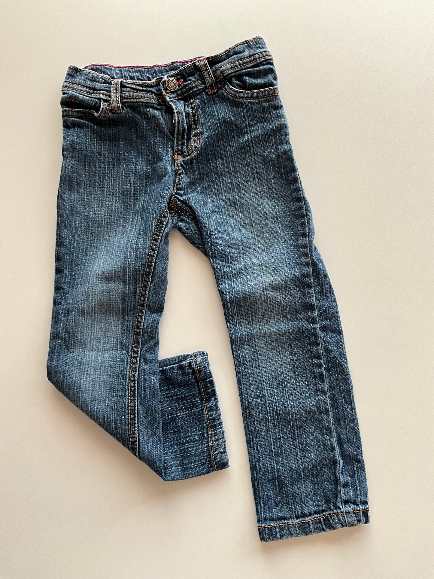 Denim with Pink Stitching