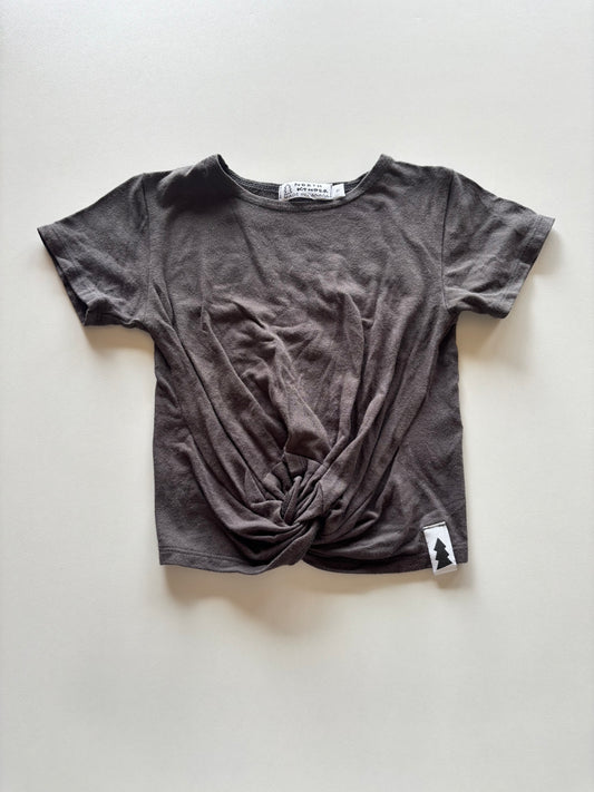 Grey Knotted Tee