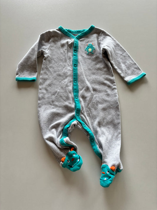 Grey Striped Monster Sleeper