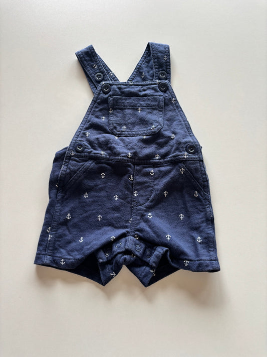 Blue Anchor Overall Shorts