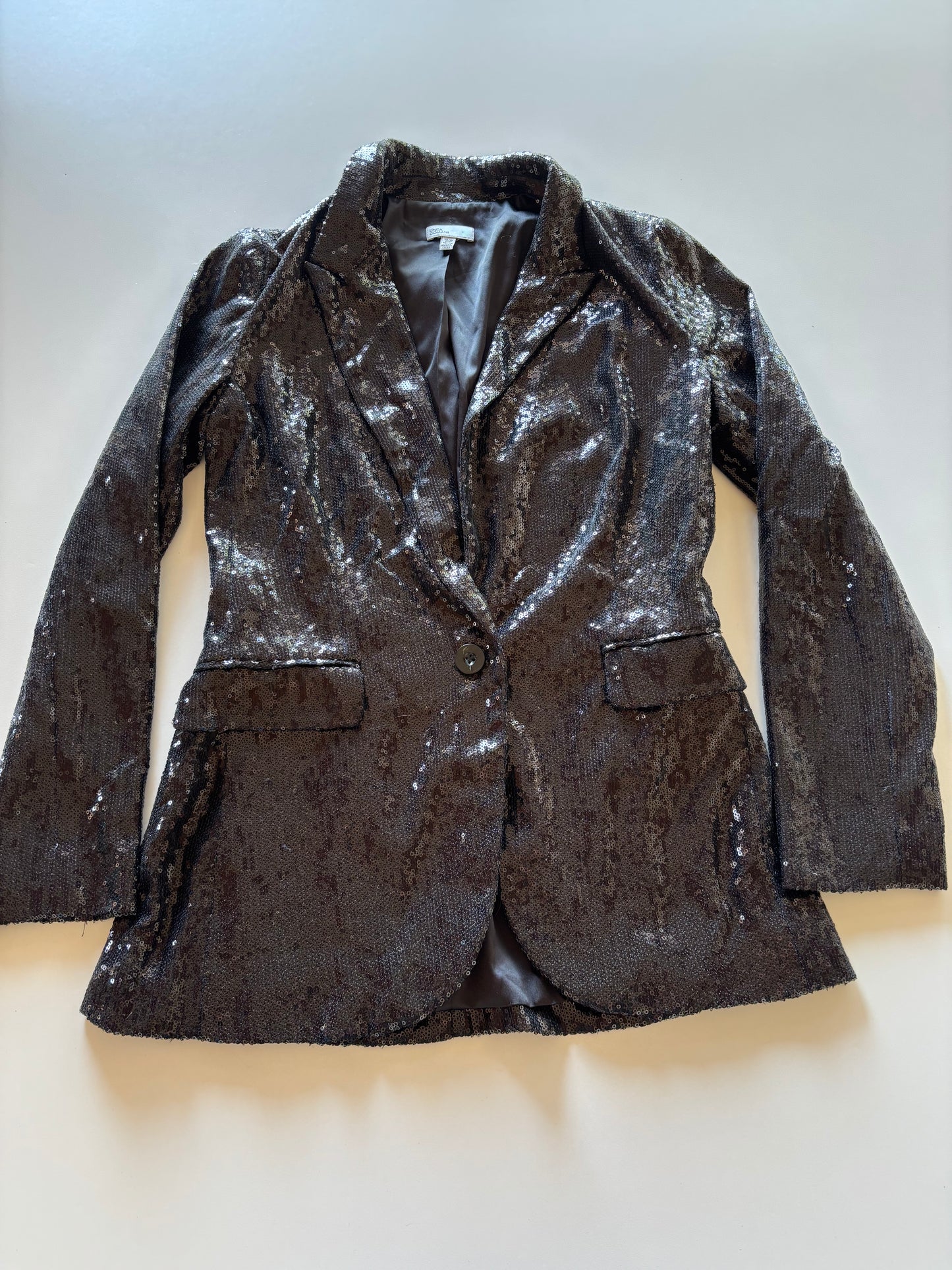 Sequinned Black Blazer