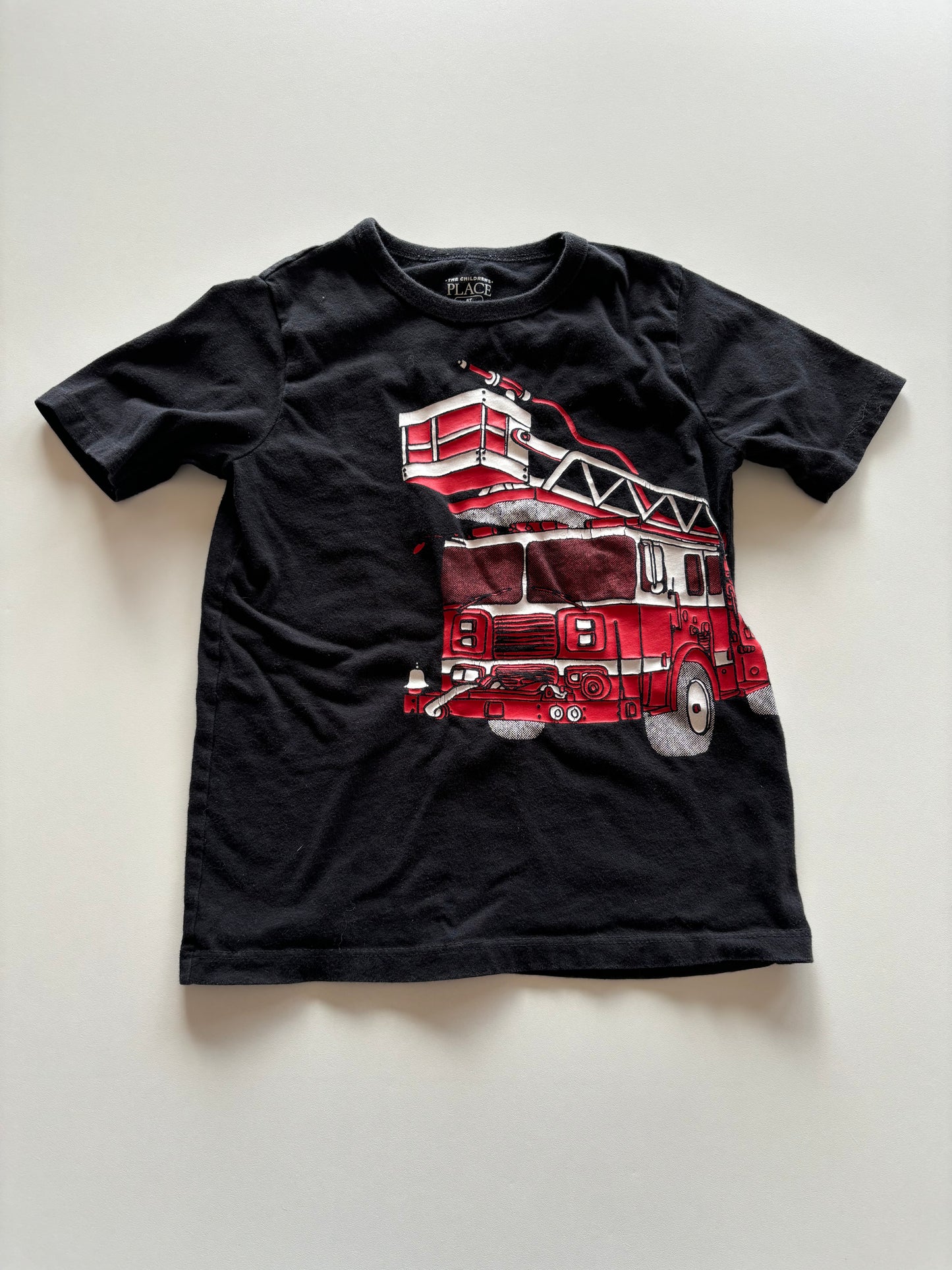 Black Fire Truck Tee