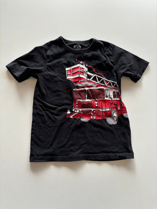 Black Fire Truck Tee