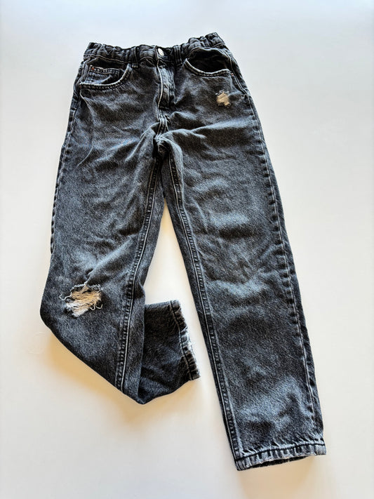Black Distressed Denim