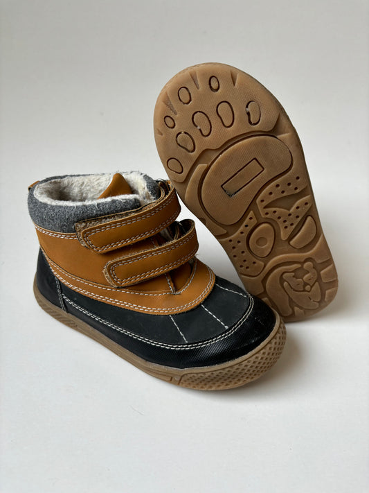 Brown & Black Short Winter Boots