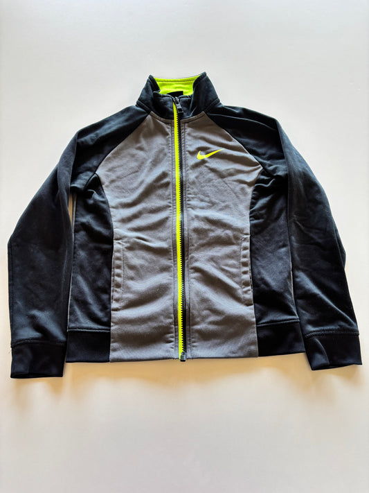 Nike Black, Grey, & Lime Zip Up Sweater