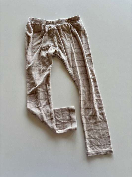 Taupe Striped Leggings