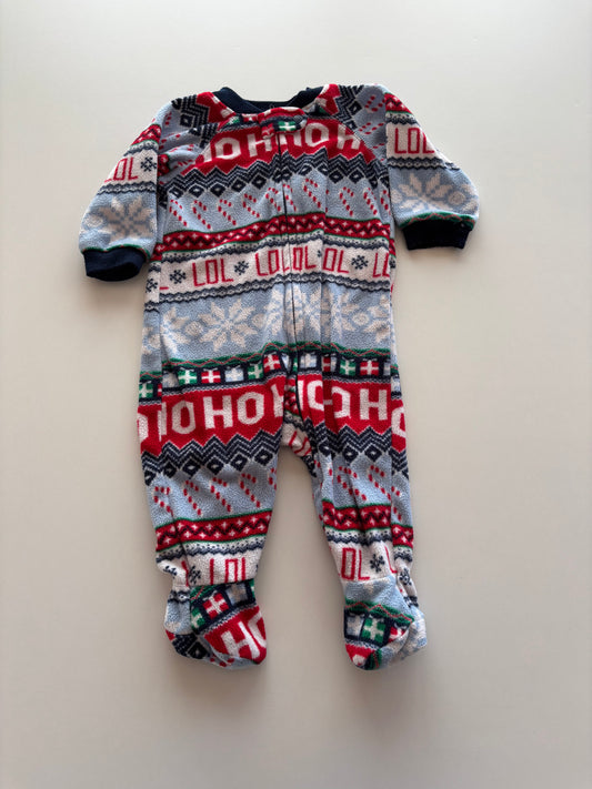Blue Christmas Fleece Sleeper