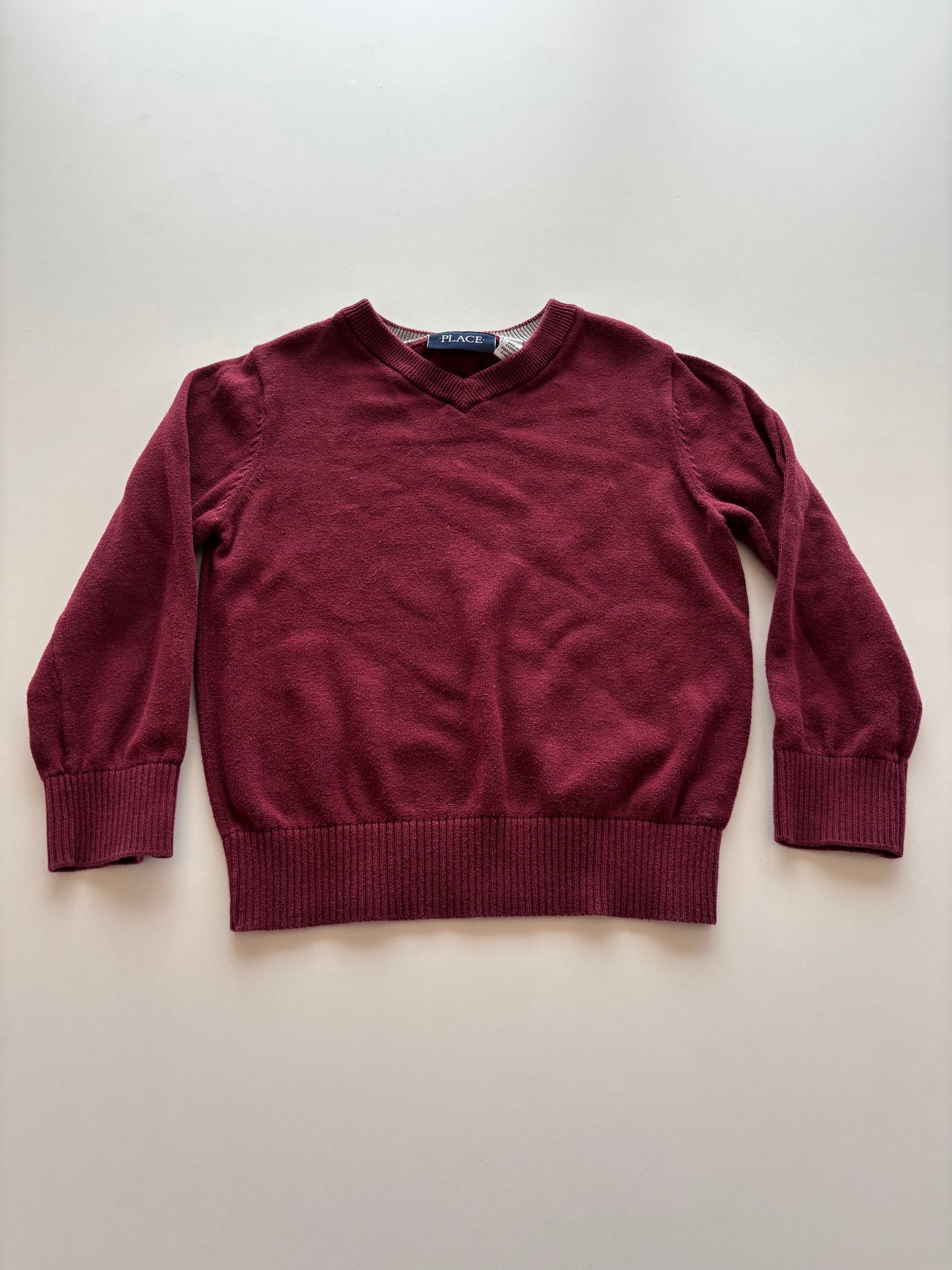 Maroon V Neck Sweater