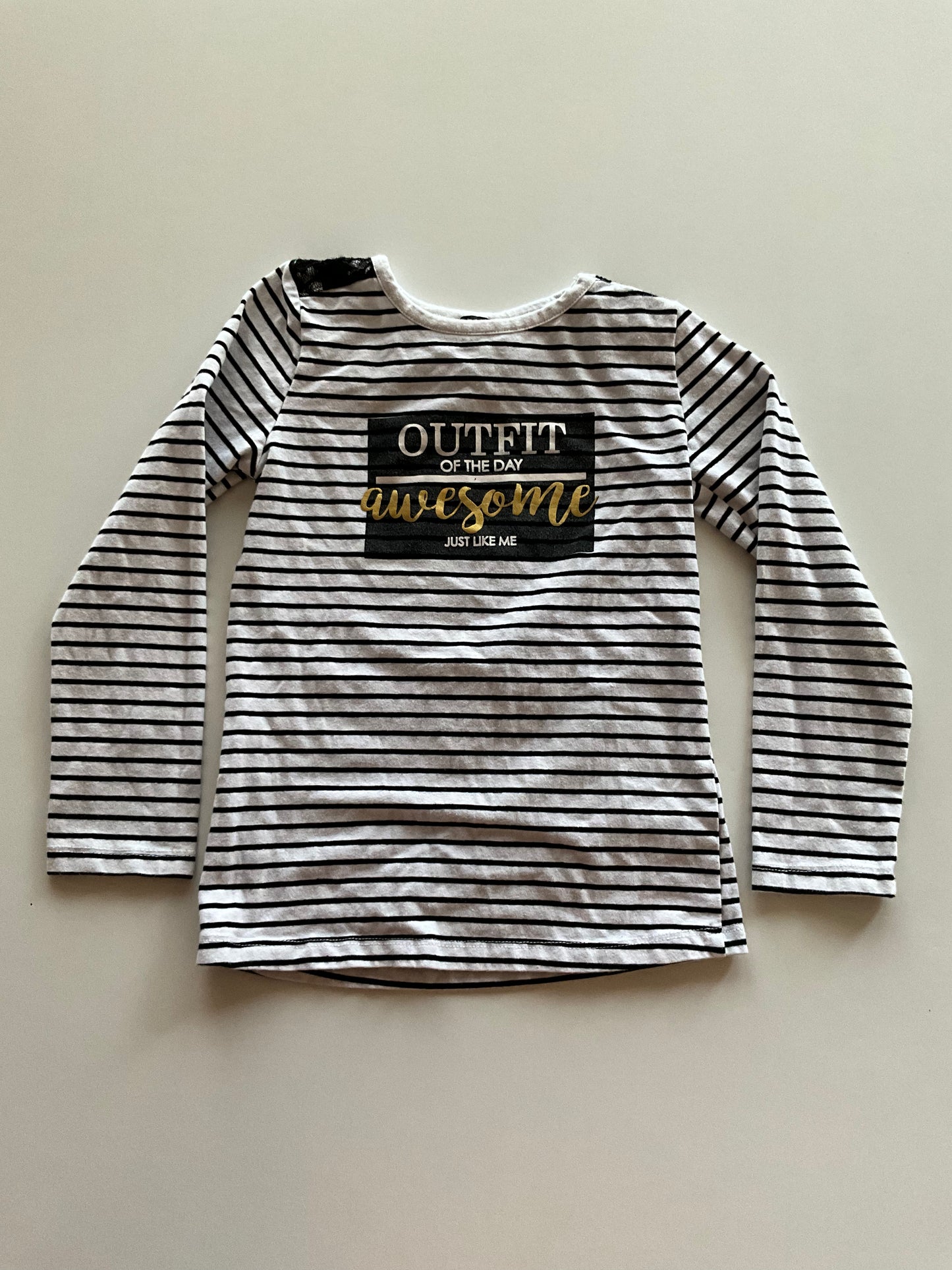 Black & White Striped OOTD Shirt