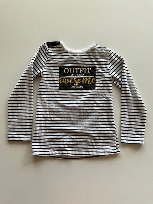 Black & White Striped OOTD Shirt