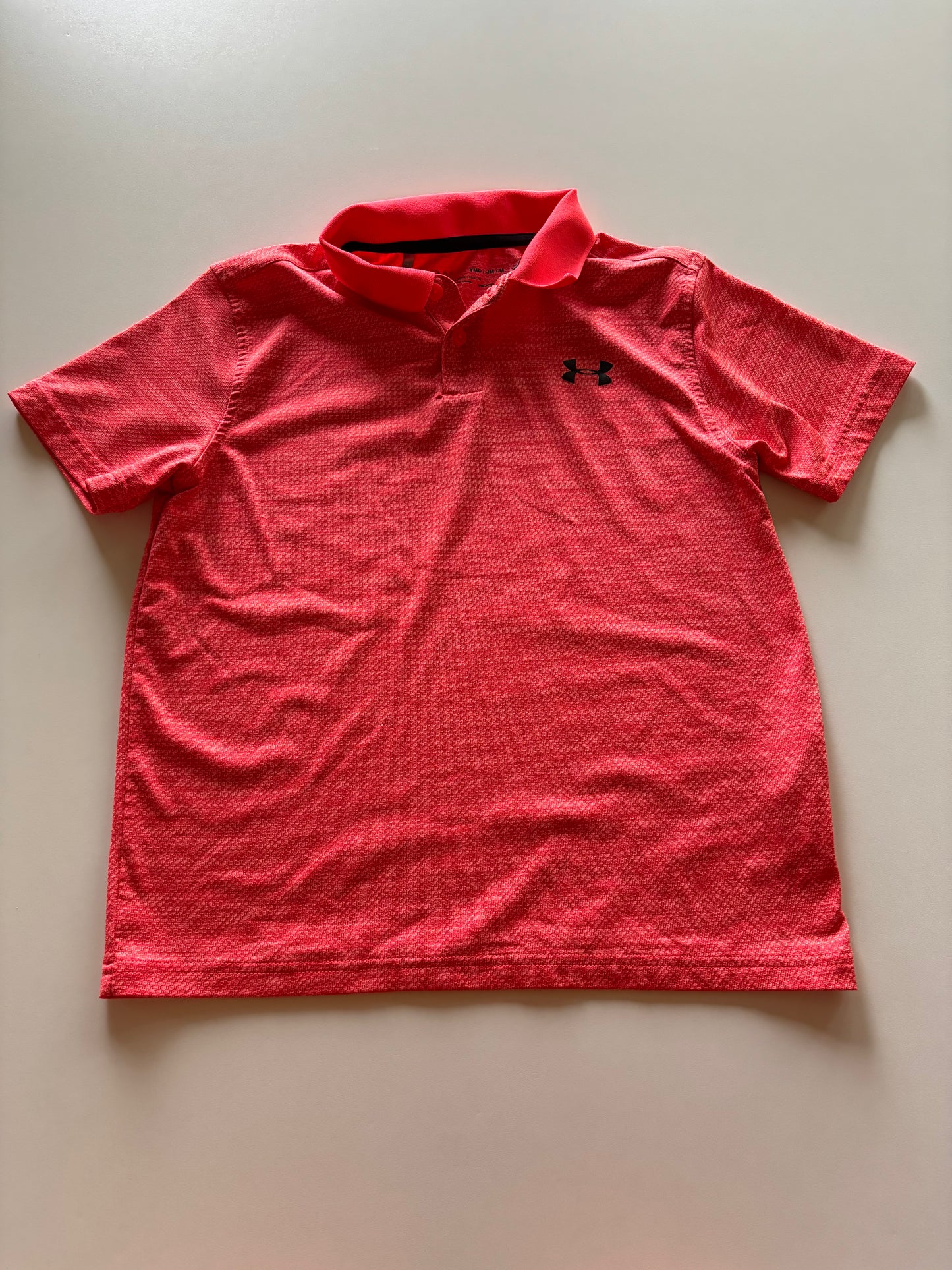 Bright Orangish Red Athletic Polo