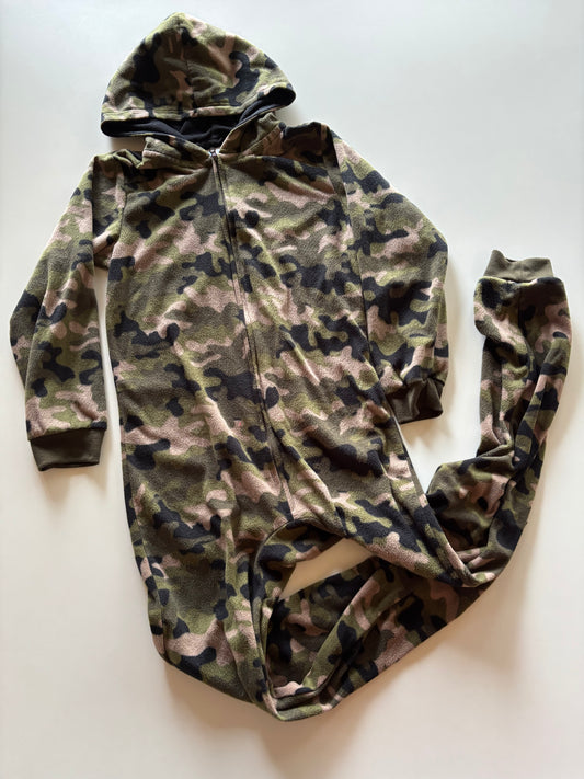 Hooded Camo Fleece Onesie
