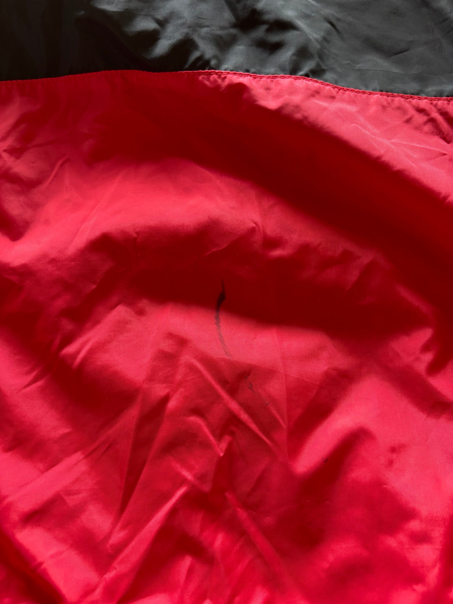 Red & Black Colourblock Nike 1/2 Zip Jacket