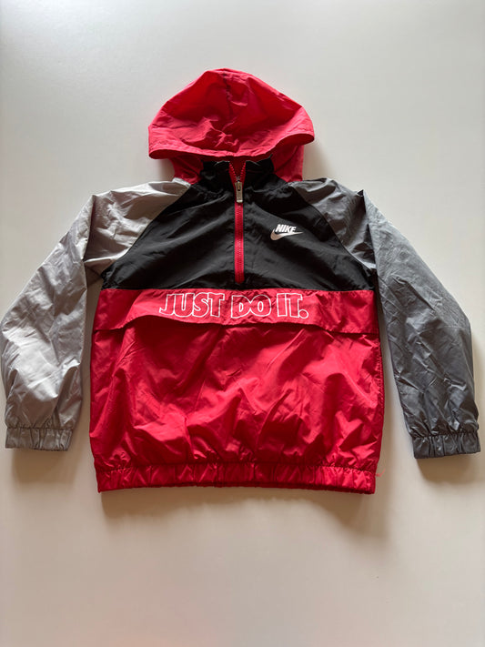 Red & Black Colourblock Nike 1/2 Zip Jacket