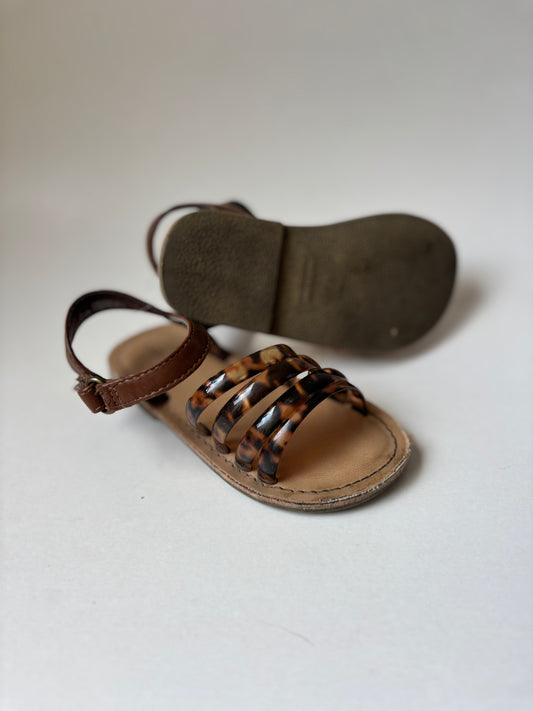 Brown Tortoiseshell Sandals