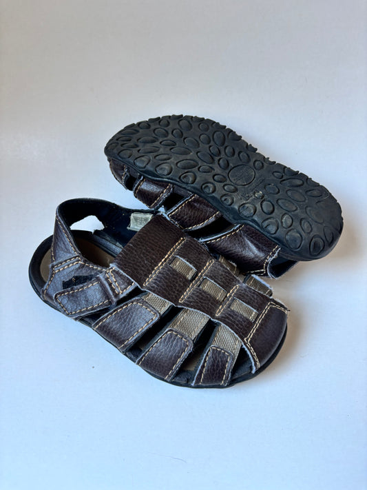 Brown Woven Sandals
