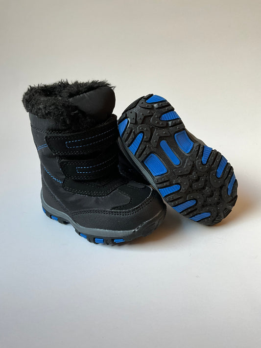 Black & Blue Winter Boots